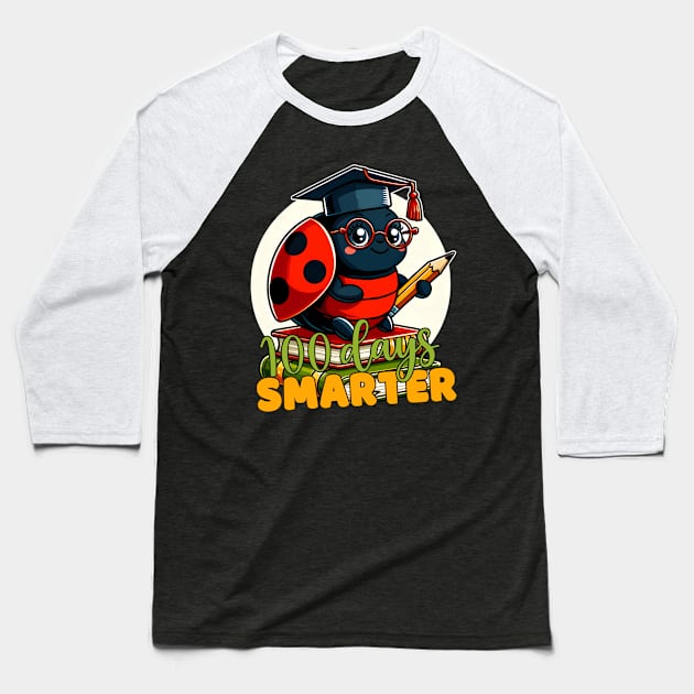 100 Days Smarter Baseball T-Shirt by Annabelhut
